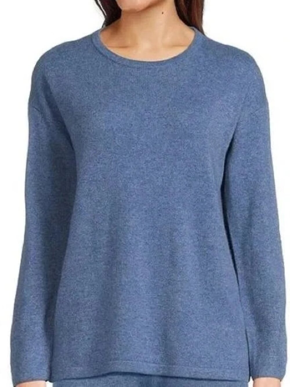 NWT Van Winkle & CO. Luxury Cashmere Baltic Blue Coordinating Lounge Top
